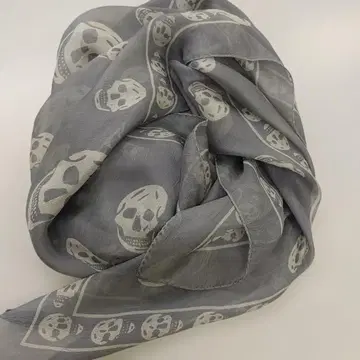 3270 알렉산더 맥퀸 그레이 패턴 스카프