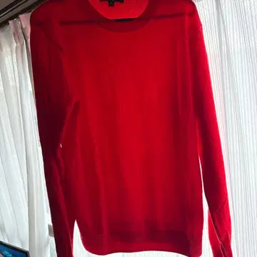 UNIQLO 캐시미어 스웨터 빨간색