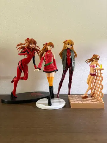 에반게리온 아스카 피규어 4체 세트