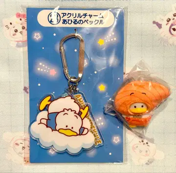 치비토모 오리 페클 반찬 연어 아크릴 키링 세트