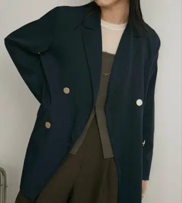 Aunt Marie's 더블 테일러드 자켓