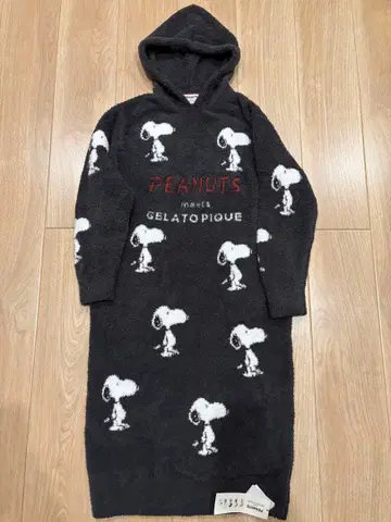 PEANUTS meets GELATO PIQUE 후드 부착 롱 가운