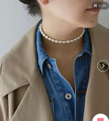 Whim Gazette [ Hoaw. ] 펄 초커 목걸이