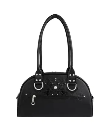 iugamakaras 스터드 레더 볼링 백