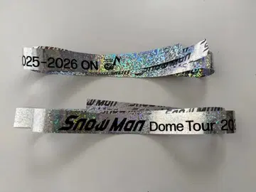 Snow Man Dome Tour 2025-2026 ON 은색 테이프
