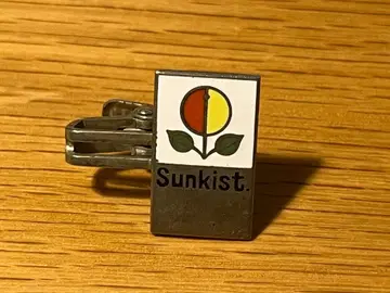 빈티지 Sunkist 주스 Sunkist 넥타이핀 배지 사장 레트로