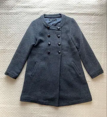 샹브르 드 샤름 뒷모습도 귀여운 더블 버튼 코트