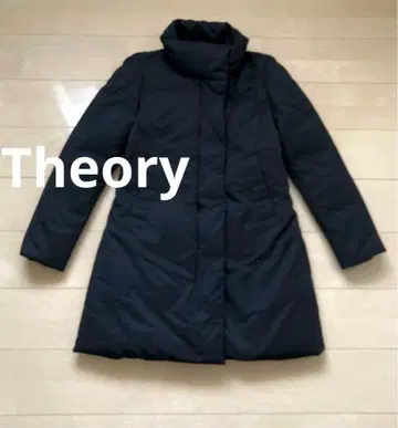 새상품급 theory 블랙 롱 다운 자켓 블랙 S