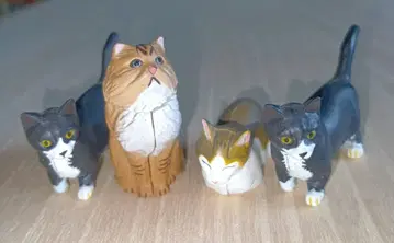 고양이 피규어 4개 세트