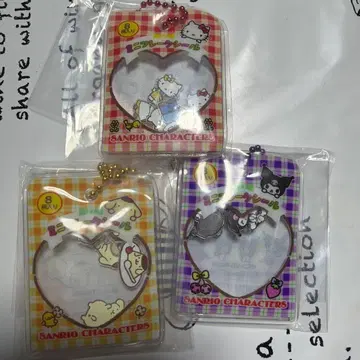 산리오 찰랑찰랑 플레이크씰풍 참 키티 쿠로미 폼폼푸딩