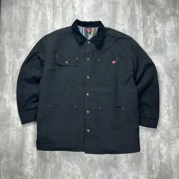 랭글러 로고 택 커버올 워크 자켓 블랙 2XL 6113