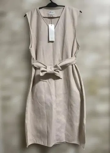 Diosfront 페이크 울 V넥 오버롤 스커트 L 사이즈