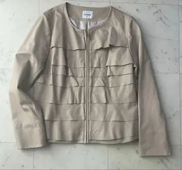 dinos 소클로스 SOclose 노카라 램 가죽 프릴 자켓 양가죽