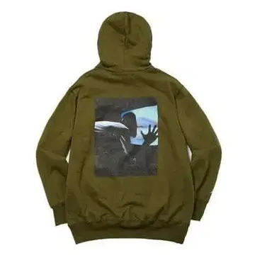 WHIMSY / 위임지 새상품 프린트 맨투맨 풀오버 후드티