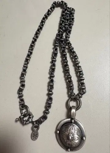 BICO 실버 목걸이 펜던트 빈티지