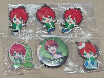 컬러풀 피치 쟈파파님 묶음 판매 메탈 캔뱃지 클립 러버 키링