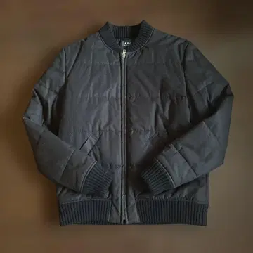 A.P.C. 그레이 퀼팅 블루종 S