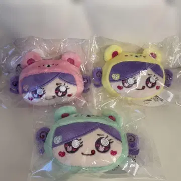 시나코마 굿즈 컬렉션 페이스 마스코트 시나코 3종 세트