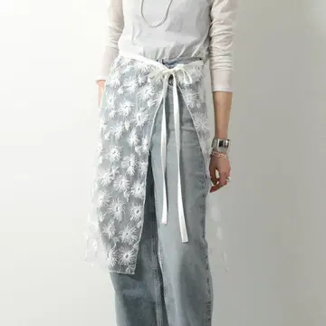 새상품 PROVOKE 튤 플라워 랩스커트