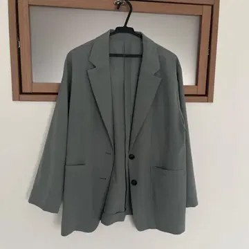 GLOBAL WORK 그레이 테일러드 자켓 L