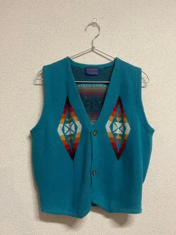 PENDLETON (펜들턴) 치마요 패턴 니트 베스트