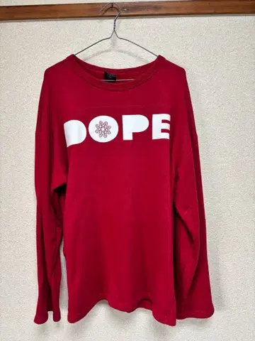 DOPE 로고 트레이닝복 빨간색
