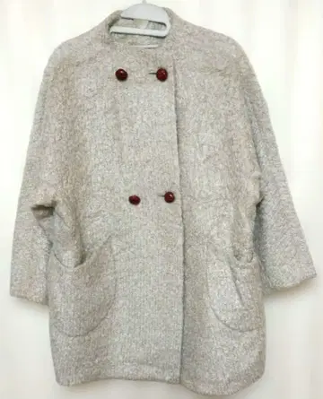 폴스미스 Paul+ 울 코트 모헤어 베이지 더블 버튼 안감