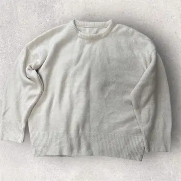 GRL 아이보리 오버사이즈 긴팔 니트 F 사이즈