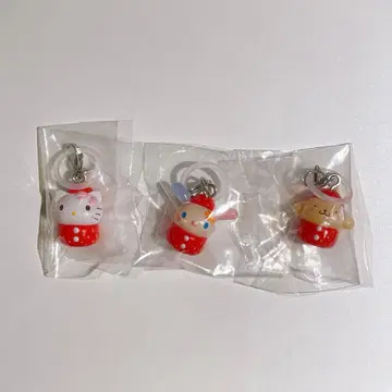 새상품 딸기 메지루시 액세서리 헬로키티 우사하나 폼폼푸딩