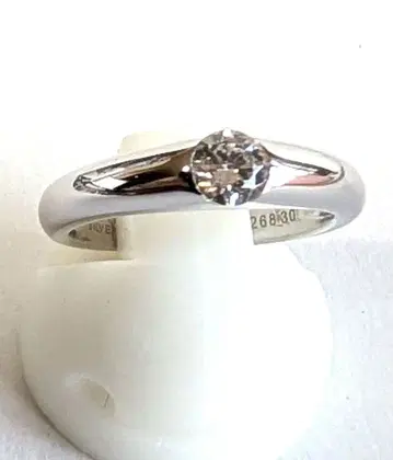 플라티나 100 코팅 큐빅 실버 반지 미사용 새상품