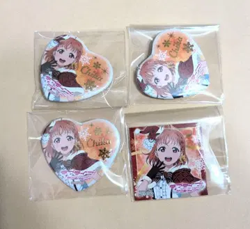 [내일까지] 징글벨이 멈추지 않아 타카미 치카 하트형 캔뱃지 스티커