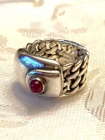 silver925 각인 11호 고급 고가 루비 반지