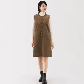 브라운 코듀로이 살로펫 S 사이즈