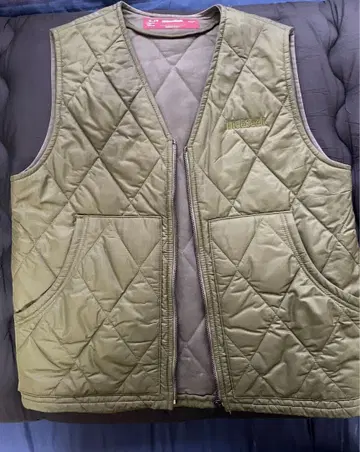 HIDESEEK 퀼팅 베스트 M 사이즈 올리브