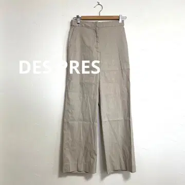 데프레 린넨 혼방 와이드 스트레이트 팬츠 베이지 여성용 36