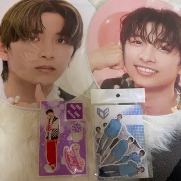 ICEx 타케노 세나 / 부채 스티커 아크릴 스탠드 세트