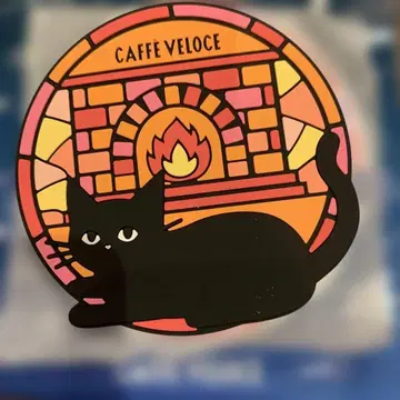 난로 카페 베로체 블랙 고양이 러버 코스터