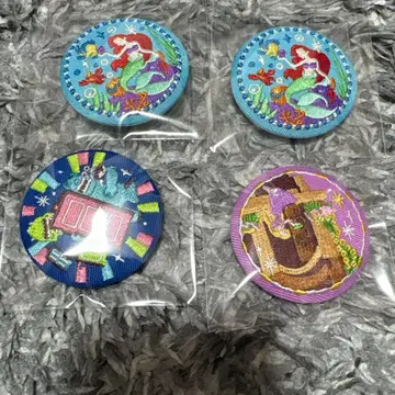 디즈니 자수 캔뱃지 라푼젤 아리엘 몬스터 주식회사