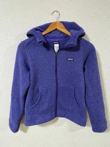 patagonia 플리스 자켓 보라색 여아 XL