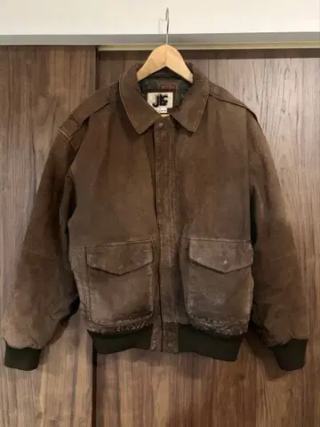 돈피 스웨이드 블루종 MA-1 가죽 재킷