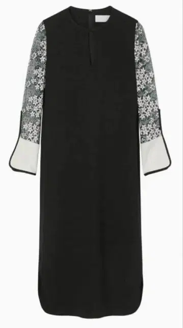 mame kurogouchi Floral Lace Sleeve Dress