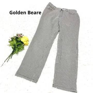 골든베어 [ L ] 보아 안감 팬츠 따뜻한 팬츠 격자 무늬 체크 스트레치