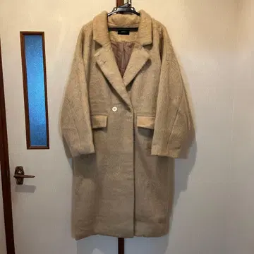 EMODA 퍼 롱 코트 오버 사이즈