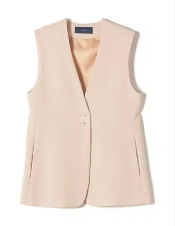 SHIPS 베이지 슬리브리스 베스트