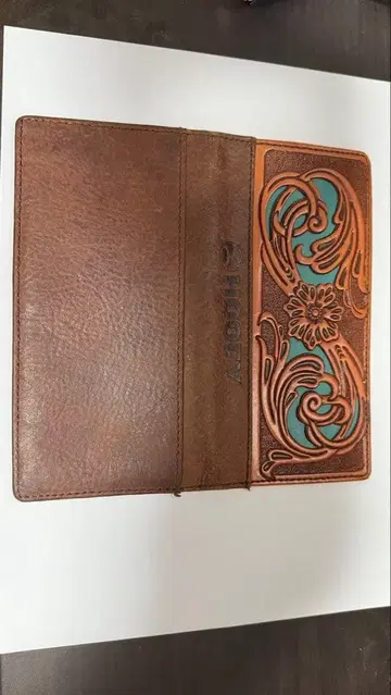 Hooey 브라운/터콰이즈 접이식 지갑 RODEO WALLET