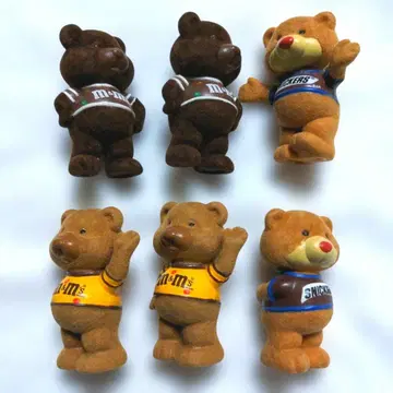 아메토이 m&m's Snickers 곰 피규어 6체 세트