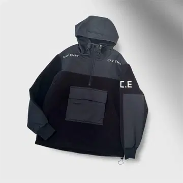 레어 C.E. CAV EMPT 플리스 자켓 M 사이즈 블랙