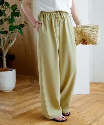 드레이프감 이지 팬츠 라임 그린 PS 사이즈