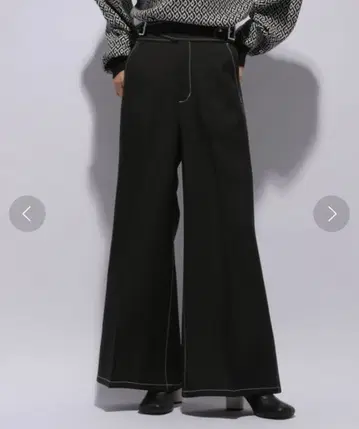 HARE 구르카 와이드 팬츠 블랙