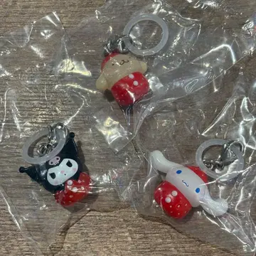 산리오 캐릭터즈 딸기 메지루시 액세서리 3세트